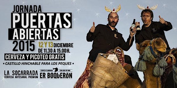 PUERTAS ABIERTAS LA SOCARRADA. SABADO 12 Y DOMINGO 13 DICIEMBRE. DE 11.30 A 15. H