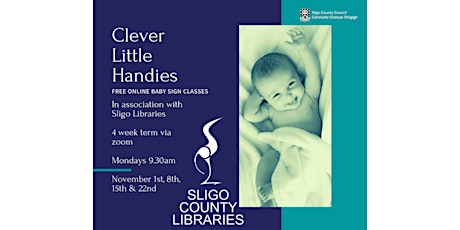 CLEVER LITTLE HANDIES FREE  BABY SIGN CLASSES on ZOOM primary image