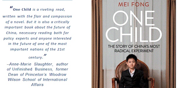 Panel Discussion on China's One Child Policy with Pulitzer Winner, Mei Fong (SIPA '01)