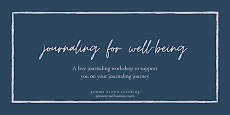 Journaling for well-being tickets