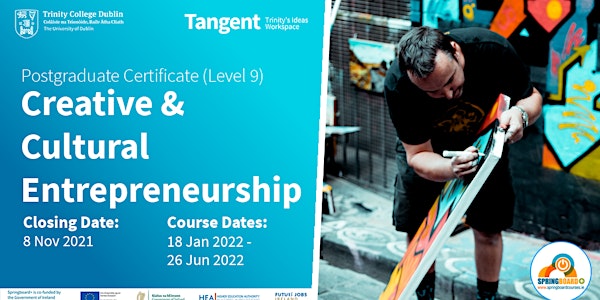 Tangent Open Evening: Certificate in Creative & Cultural Entrepreneurship