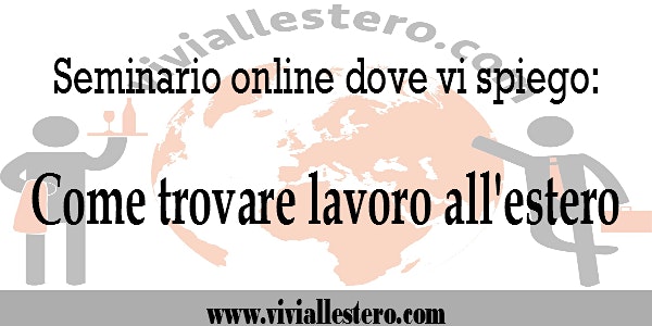 Seminario online "Come trovare lavoro all'estero"