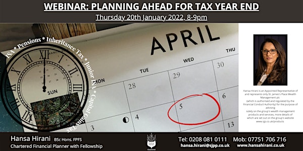 Webinar: Planning Ahead for Tax Year End