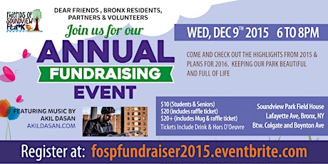 Friends of Soundview Park Meet & Greet Fundraiser primary image