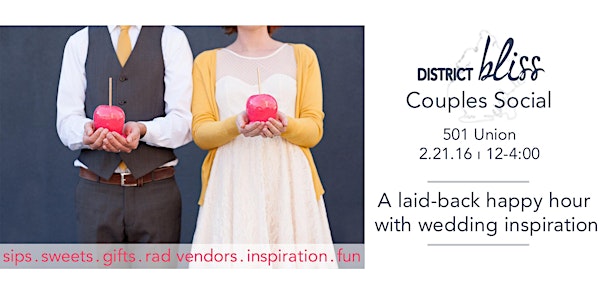 District Bliss Couples Social NY: Laidback Happy Hour + Wedding Inspiration