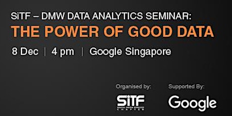 DMW Data Analytics Seminar: The Power of Good Data primary image