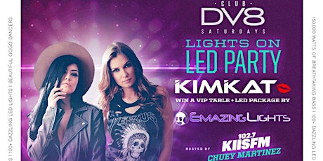 Club DV8 x Emazing Lights feat. DJ Kim Kat x EMazing Lights "Lights on" LED party primary image