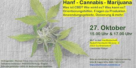 Hauptbild für Informationsvortrag: Hanf - Cannabis - Marijuana