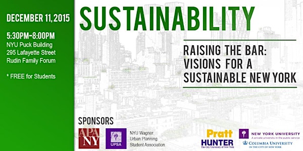 Raising the Bar: Visions for a Sustainable New York