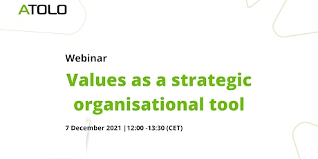 Primaire afbeelding van Values as a Strategic Organisational Tool