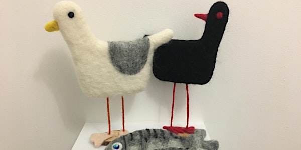 Needle Felting Beginners: Seagulls and Choughs workshop AM