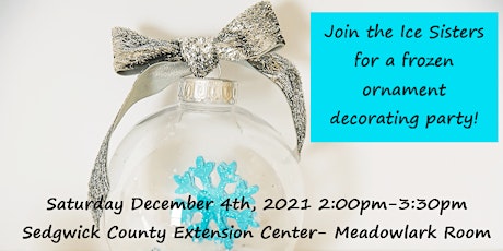 Ice Sisters Frozen Ornament Decorating Party!