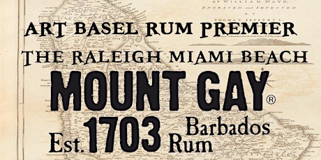 ART BASEL RUM PREMIER! Mount Gay Black Barrel Rum primary image