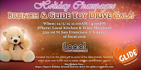 Holiday Toy Drive! Mimosa's for Toys... primary image