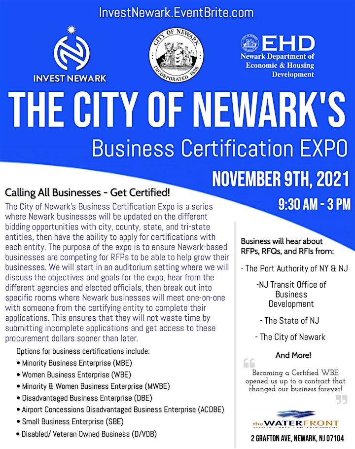 Newark Business Certification Expo image