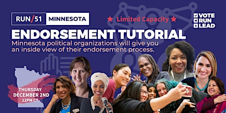 Vote Run Lead presents RUN/51 Minnesota Endorsement Tutorial primary image