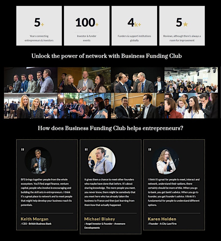 Premium networking event for Entrepreneurs & Investors image