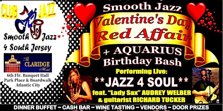 Smooth Jazz Valentine "Red Affair" + Aquarius Birthday Bash primary image