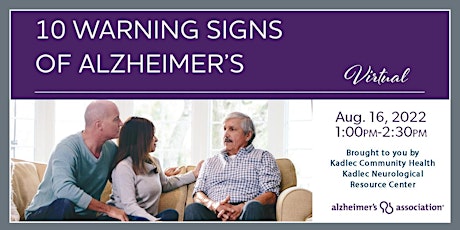 ALZHEIMER'S PROGRAM: 10 Warning Signs of Alzheimer's