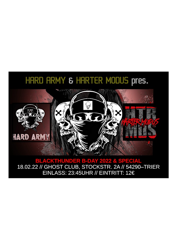 
		HARD ARMY & HARTER MODUS pres. BlackThunder B-day: Bild 
