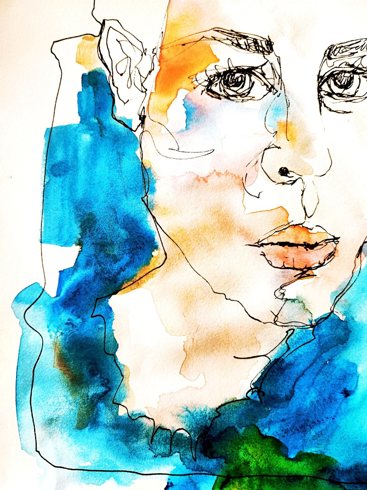 Creative portraits: expressing yourself through watercolour bild