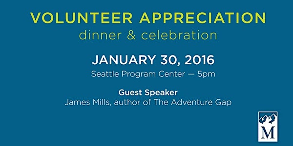 The Mountaineers Volunteer Appreciation Dinner 2016