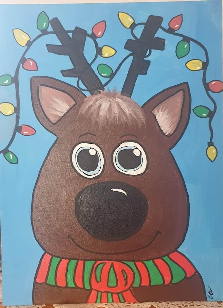 
		Family Christmas Rudolph Arty Party image
