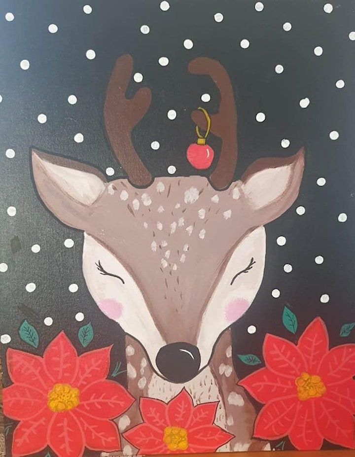 
		Teen/Adult Arty Party Paint a Christmas Rudolph image
