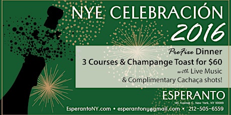 New Years Eve Bash at Esperanto NY primary image