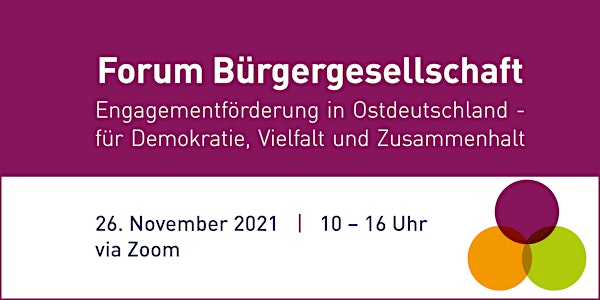Forum Bürgergesellschaft 2021