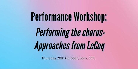 Performing the Chorus: Approaches from Lecoq primary image