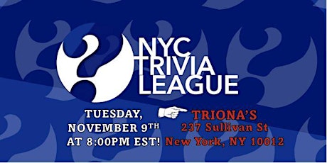 Trivia Night - NYC Trivia League tickets