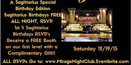 A Sagittarius Special Birthday Edition  #MIRAGESATURDAYS primary image