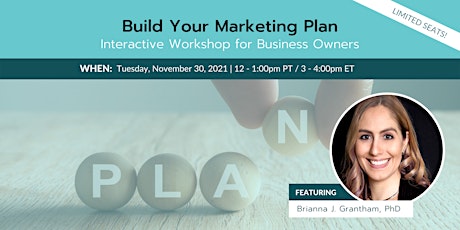 Build Your Marketing Plan Interactive Workshop