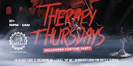 Therapy Thursdays | Halloween Costume Party
