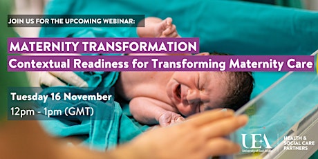 Contextual Readiness for Transforming Maternity Care