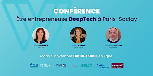 Conférence - Être entrepreneuse DeepTech à Paris-Saclay