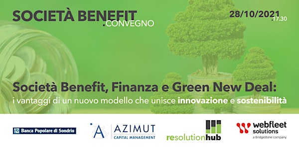 Società Benefit, Finanza e Green New Deal