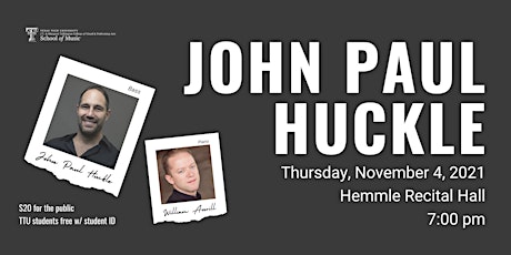 John Paul Huckle Guest Artist Recital primary image