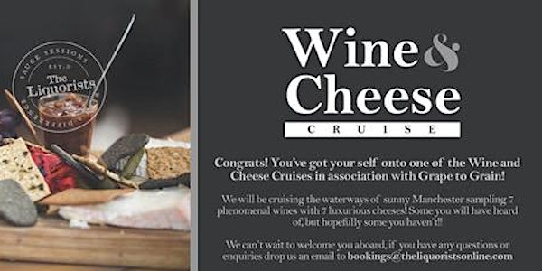(8 LEFT!!) Wine & Cheese Tasting Cruise! 7pm (The Liquorists)