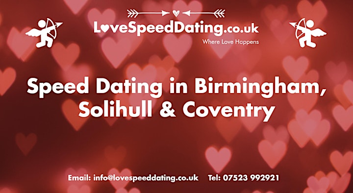 Speed Dating Singles Night Birmingham Ages 30's and 40's Valentines Day image