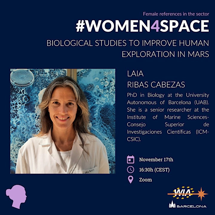 WIA-E Barcelona - #Women4Space Conference with Laia Ribas image