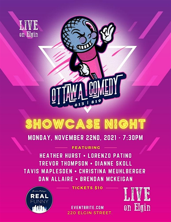 Ottawa Comedy Showcase Night! image