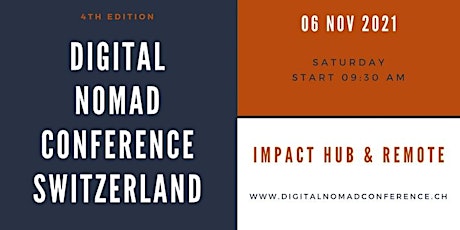Hauptbild für Digital Nomad Conference 2021 - EN