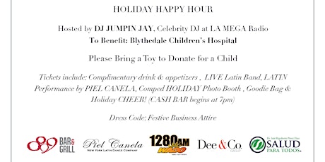 HOLIDAY HAPPY HOUR, Celebrity Host DJ Jumpin Jay presented by SALUD PARA TODOS primary image