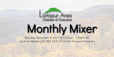 Larkspur Area Chamber Monthly Mixer - November 2021 primary image
