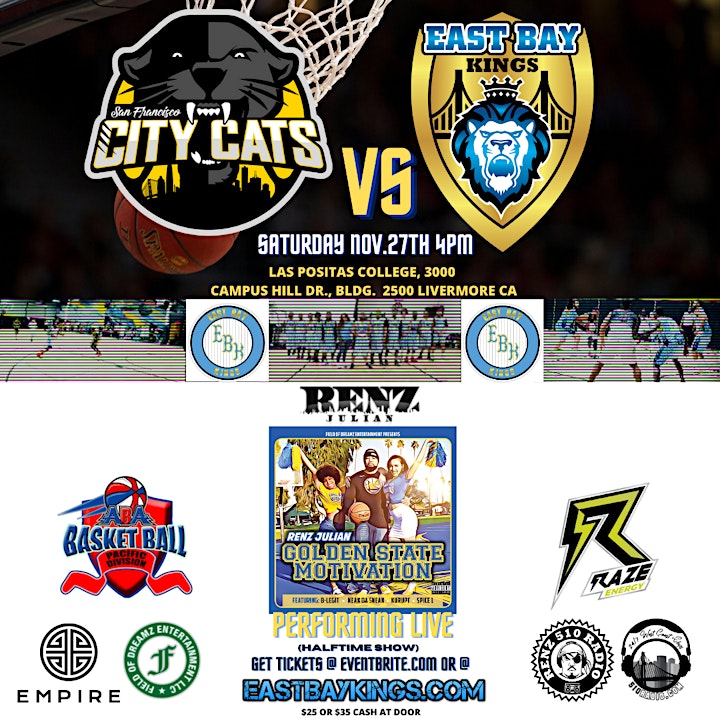 East Bay Kings vs. SF City Cats ABA Basketball image