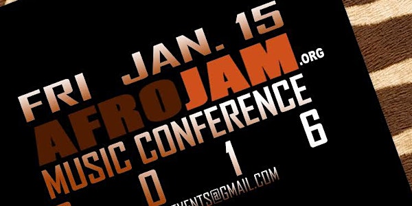 AFROJAM MUSIC CONFERENCE 2016