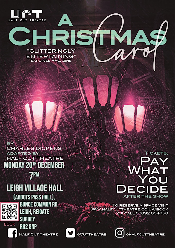 
		Half Cut Theatre's A Christmas Carol @ Leigh Village Hall 7PM image
