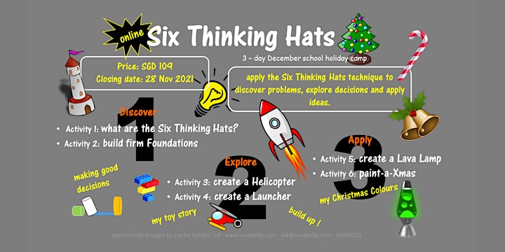 
		Six Thinking Hats - introducing design thinking for kids  (STEAM) image
